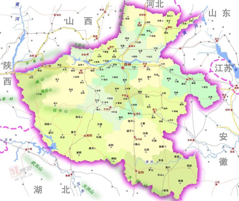 0375是哪个城市的区号?河南省各市行政区划-赚在家创业号