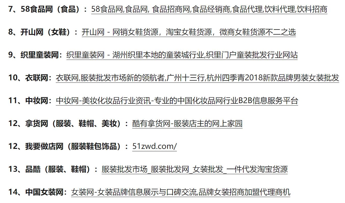 开网店必须知道的32个货源网站，一招教你拿到优质好货源