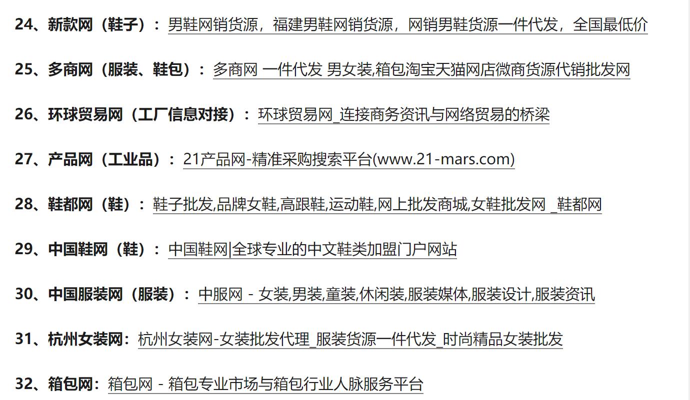 开网店必须知道的32个货源网站，一招教你拿到优质好货源