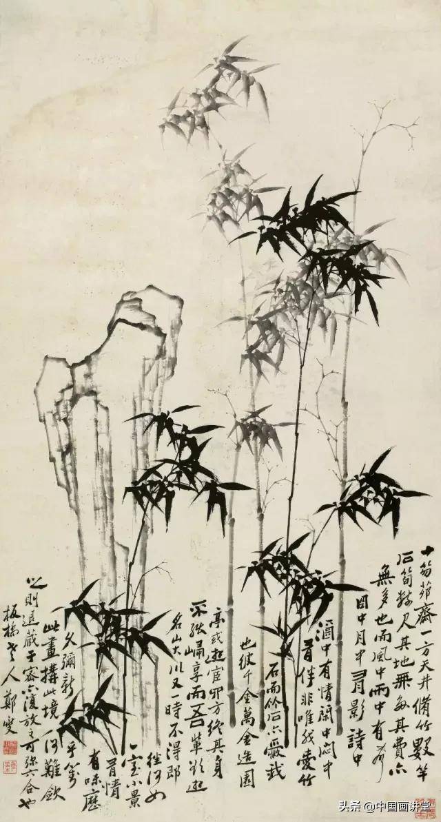 中国十大竹子名画(郑板桥竹子十首有名的诗带画)-1 中国十大竹子名画(郑板桥竹子十首有名的诗带画)-1
