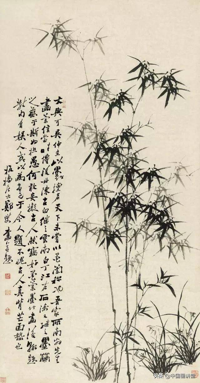 中国十大竹子名画(郑板桥竹子十首有名的诗带画)-1 中国十大竹子名画(郑板桥竹子十首有名的诗带画)-1