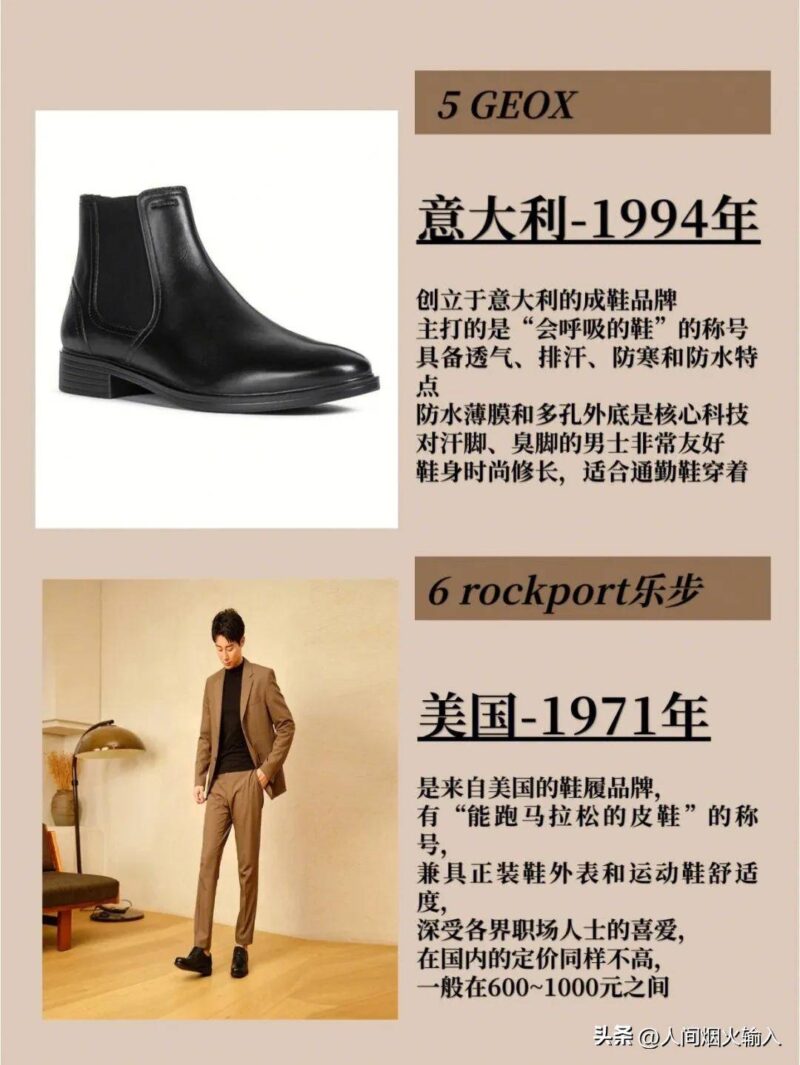 男皮鞋品牌排行榜前十名(通勤男鞋品牌排行榜)-1