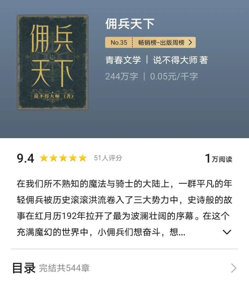 完本小说排行榜(完本人气最高的小说)-1 完本小说排行榜(完本人气最高的小说)-1