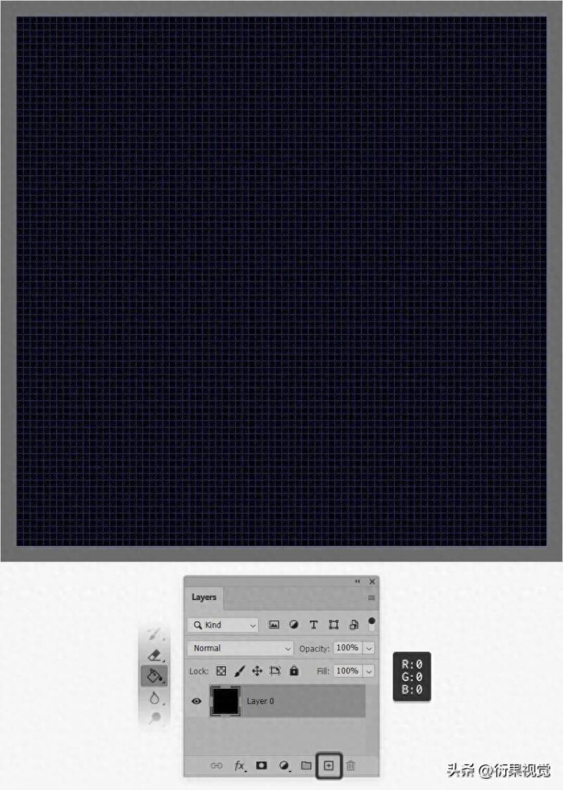 怎么用ps快速画格子-1 怎么用ps快速画格子-1