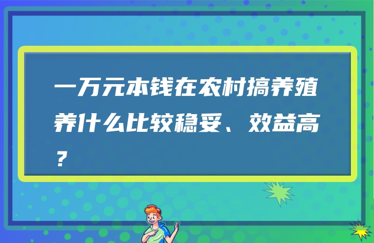 冷门暴利养殖业 养殖业什么最赚钱农村