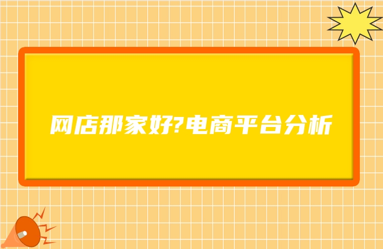 网店那家好?电商平台分析