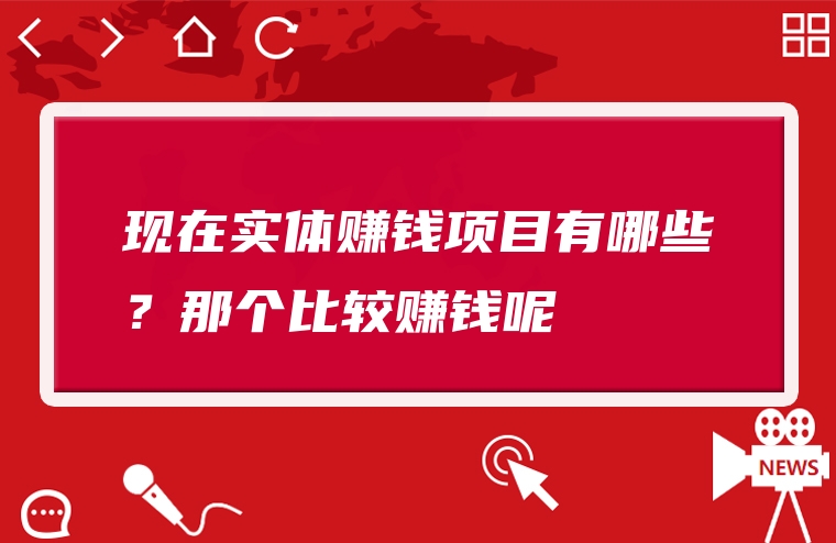 现在实体赚钱项目有哪些？那个比较赚钱呢