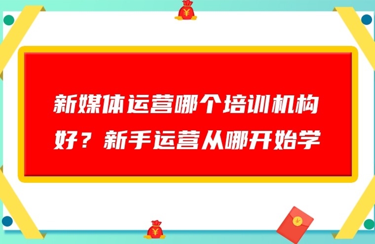 新媒体运营哪个培训机构好？新手运营从哪开始学
