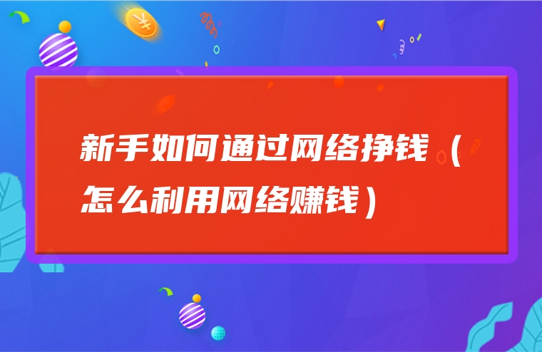 新手如何通过网络挣钱（怎么利用网络赚钱）