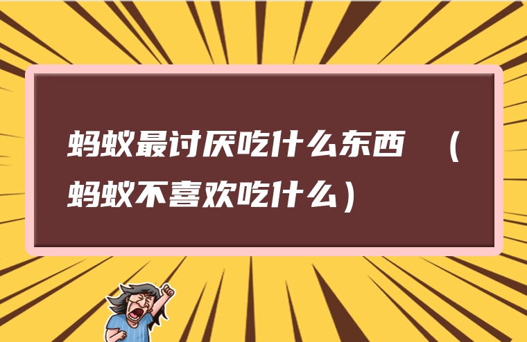 蚂蚁最讨厌吃什么东西 （蚂蚁不喜欢吃什么）