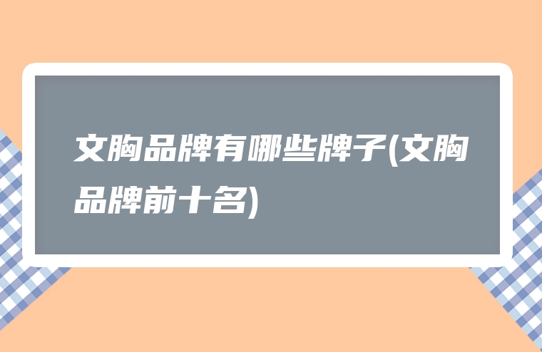 文胸品牌有哪些牌子(文胸品牌前十名)