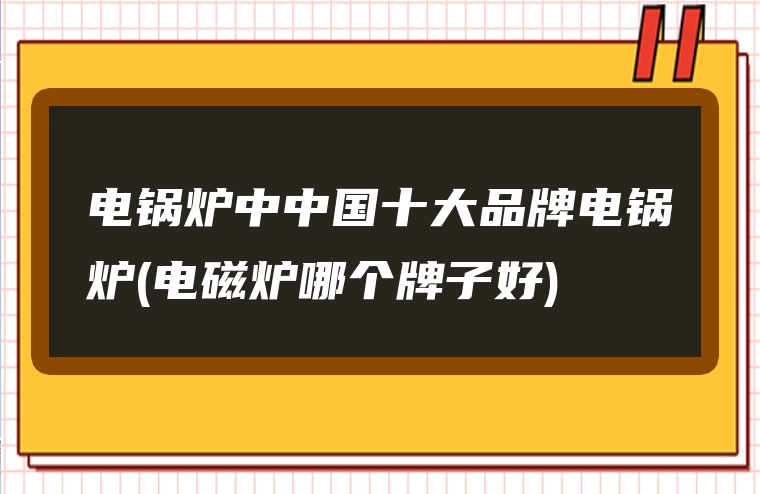 电锅炉中中国十大品牌电锅炉(电磁炉哪个牌子好)