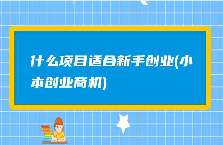 什么项目适合新手创业(小本创业商机)