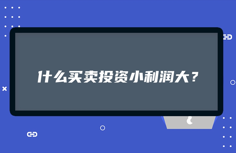 什么买卖投资小利润大？