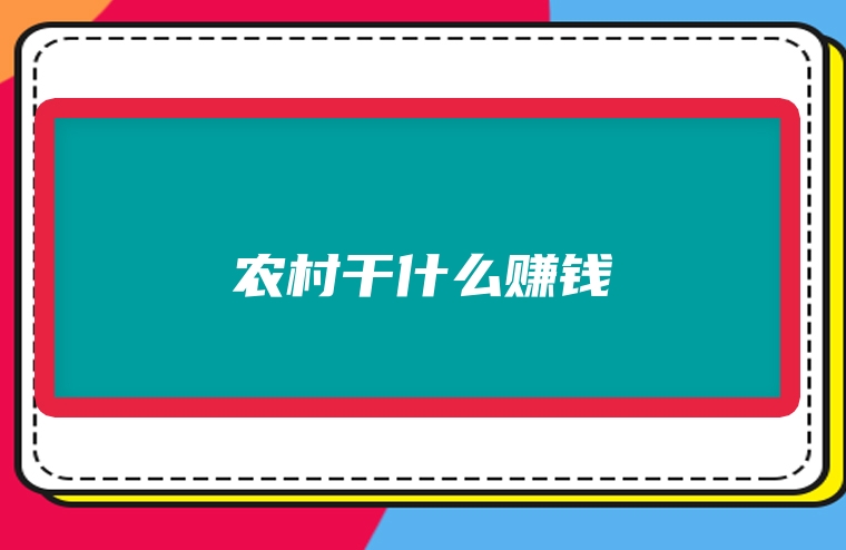 农村干什么赚钱