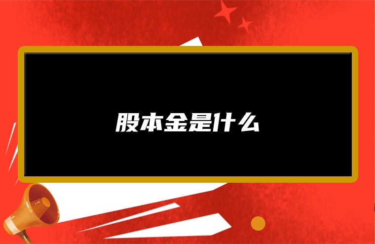 股本金是什么