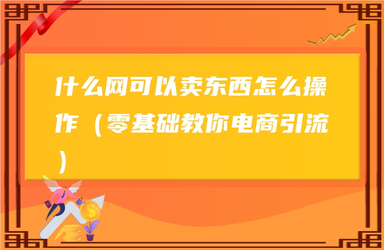 什么网可以卖东西怎么操作（零基础教你电商引流）